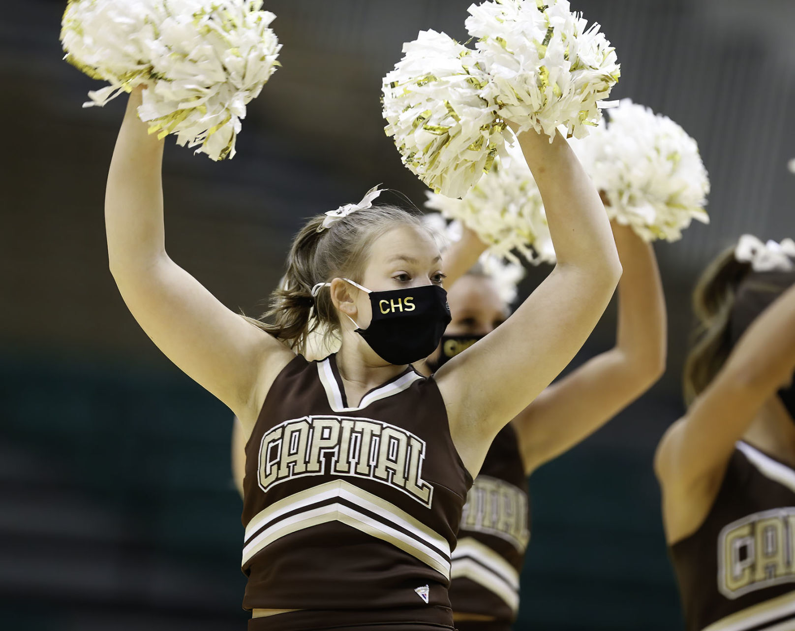 Class AA boys basketball Helena Capital cheer